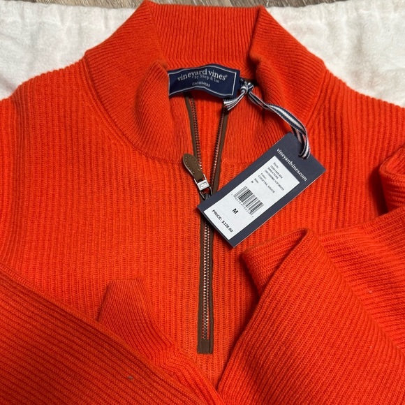 Vineyard Vines Orange Men's Sweater - Picture 1 of 8